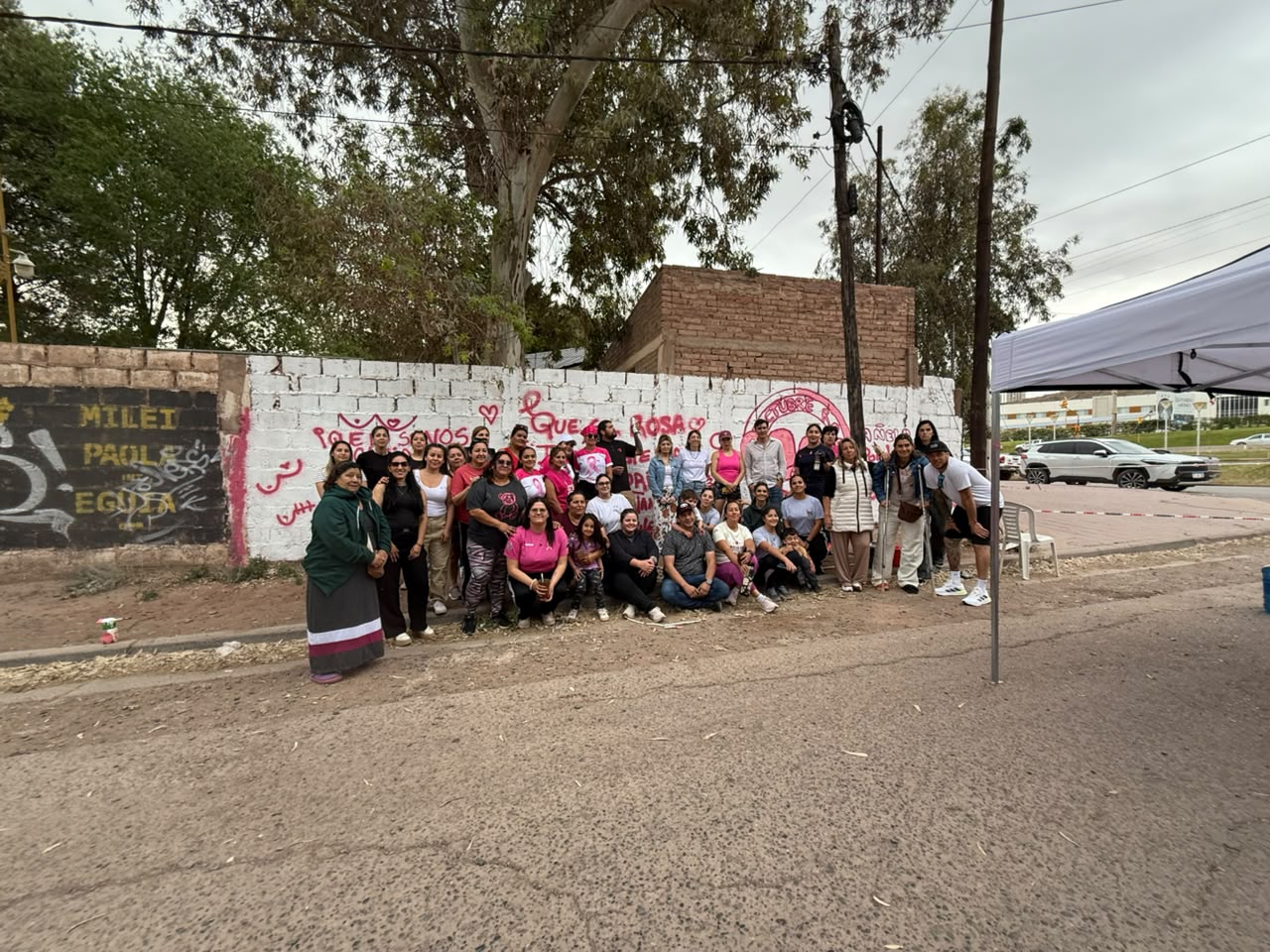 mural vialidad octubre rosa 2025
